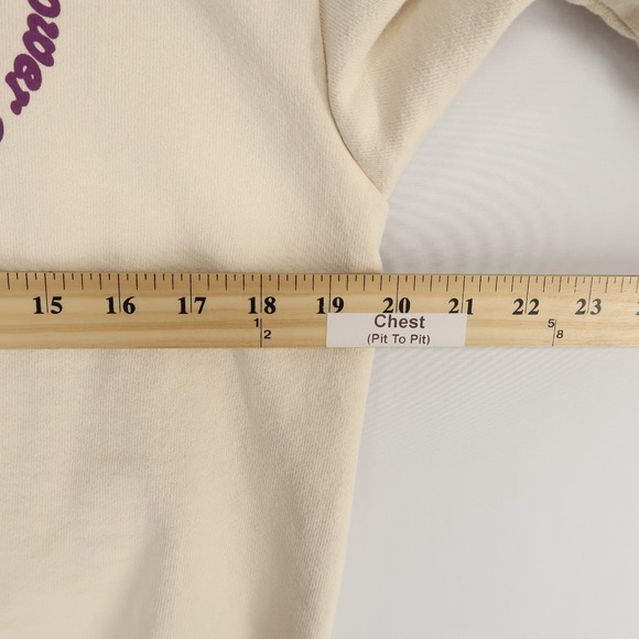 Youth To The People Sweatshirt Adult Small Cream Graphic Print Community Power - Picture 5 of 10